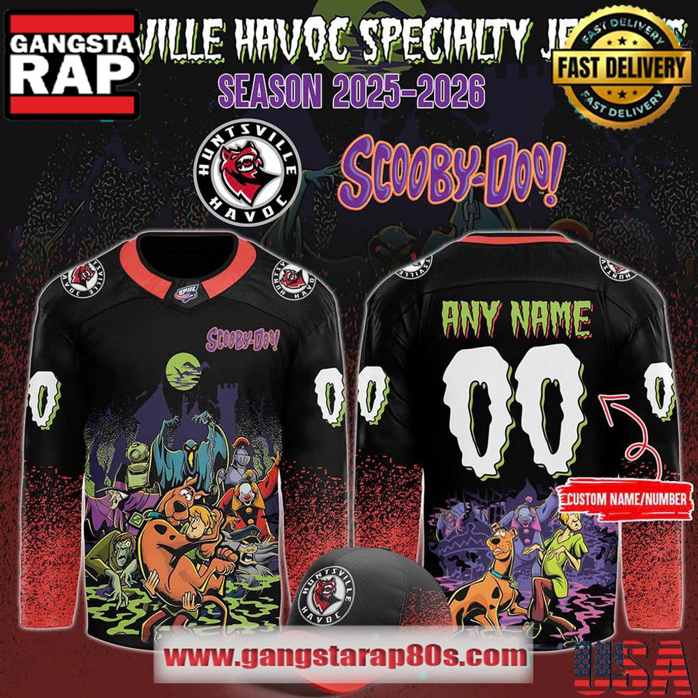 Huntsville Havoc x ScooByDoo Night 2025 Custom Hockey Jersey