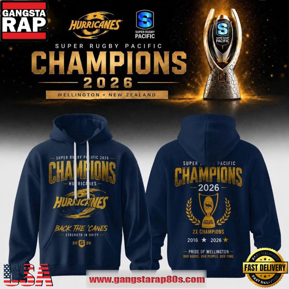 Hurricanes Rugby Super Rugby Pacific 2026 Champions Hoodie Shirt
