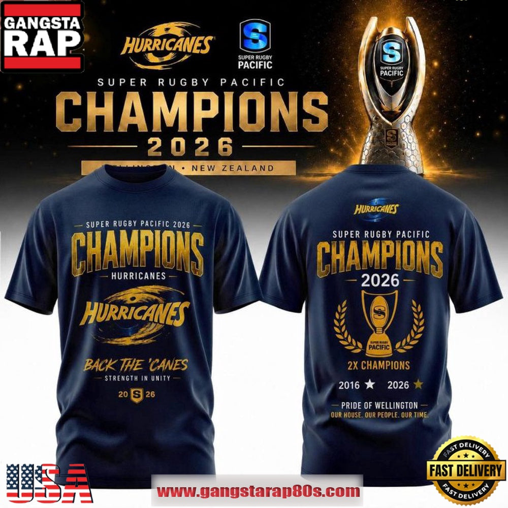 Hurricanes Rugby Super Rugby Pacific 2026 Champions T Shirt