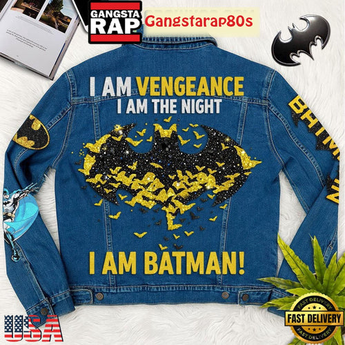 I Am Batman I Am Vengeance I Am The Night Limited Edition Denim Jacket