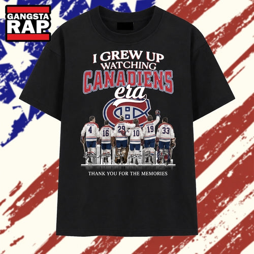 I Grew Up Watching Canadiens Era Legends Signatures T Shirt , Vintage Trending Shirt
