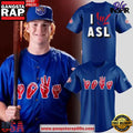 I Love ASL American Sign Language Special Baseball Jersey Shirt