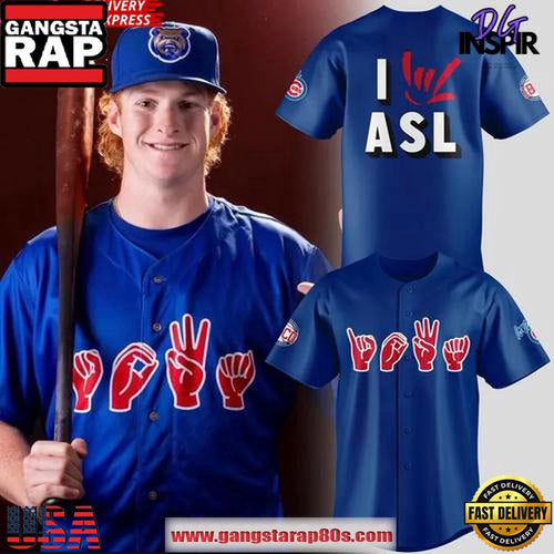 I Love ASL American Sign Language Special Baseball Jersey Shirt