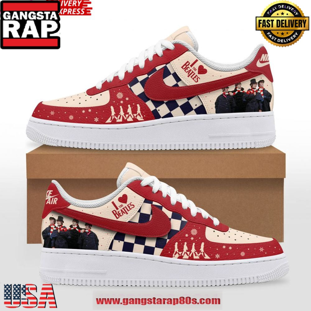 I Love The Beatles Limited Edition Air Force 1 Shoes Running Sneakers