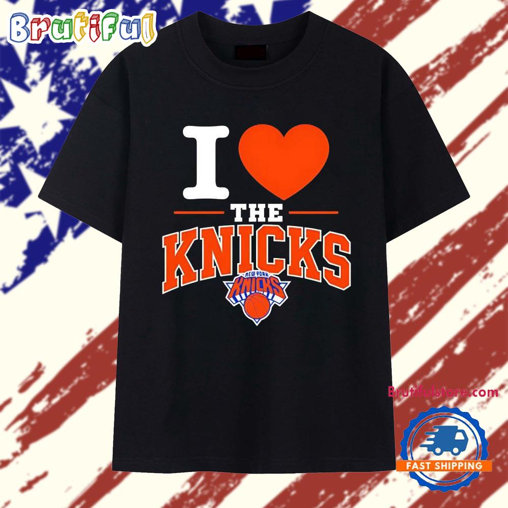 I Love The New York Knicks Basketball Team logo T Shirt