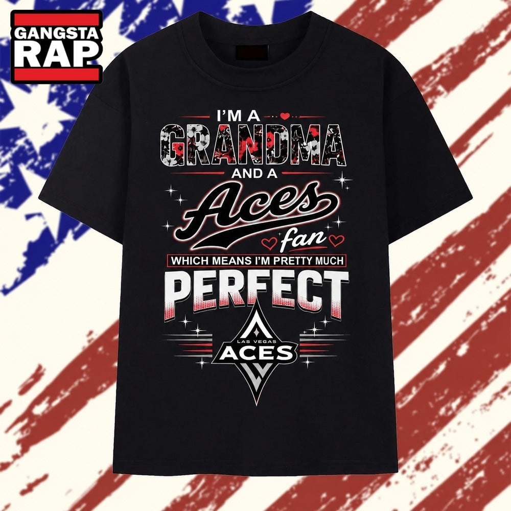 I’m A Grandma And A Las Vegas Aces 2026 Vintage T Shirt