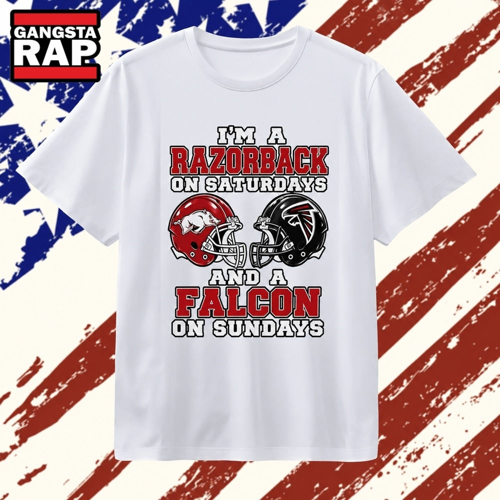 I’m a Razorback on Saturdays and a Falcon on Sundays T Shirt