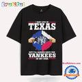 I May Live In Texas But I’ll Always Have The New York Yankees In My DNA Hands T Shirt