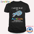 I Wear Blue For Buffalo Bills Awareness Accept Understand Love T Shirt