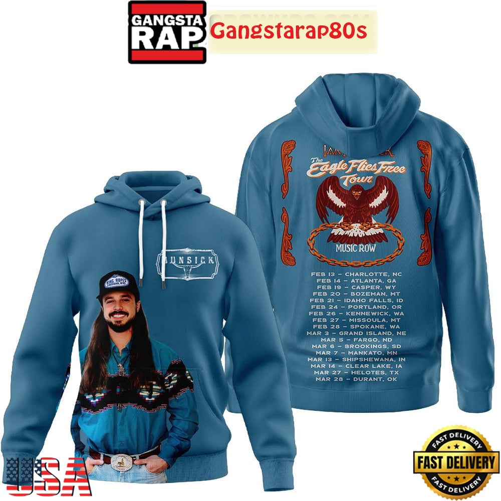 Ian Munsick The Eagle Flies Free Tour 2026 Unisex Hoodie