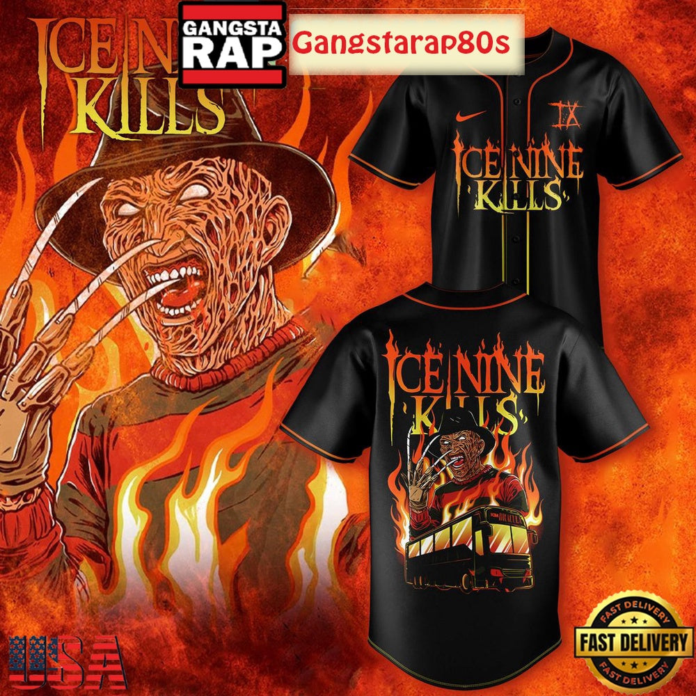 Ice Nine Kills Tour Halloween 2025 Baseball Jersey