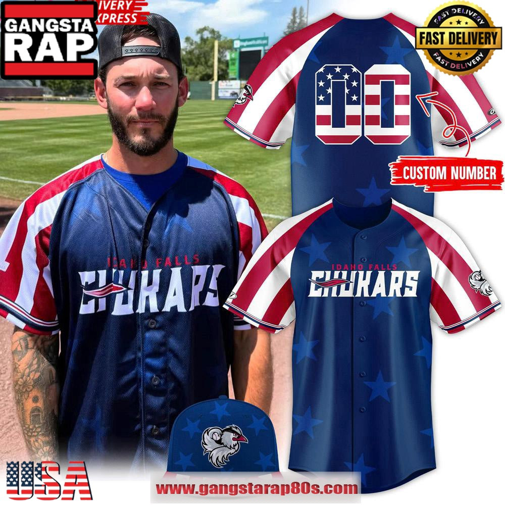 Idaho Falls Chukars Independence Day 2025 Baseball Jersey Shirt