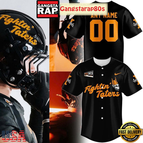 Idaho Vandals Fightin Taters Custom Baseball Jersey Shirt
