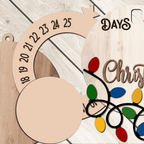 Christmas Countdown Ornament - Christmas Lights, Days Until Christmas