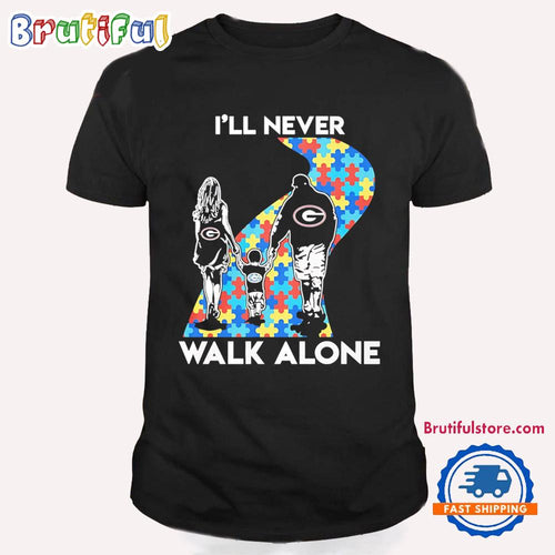 I’ll Never Walk Alone Bulldogs Autism Awareness T Shirt