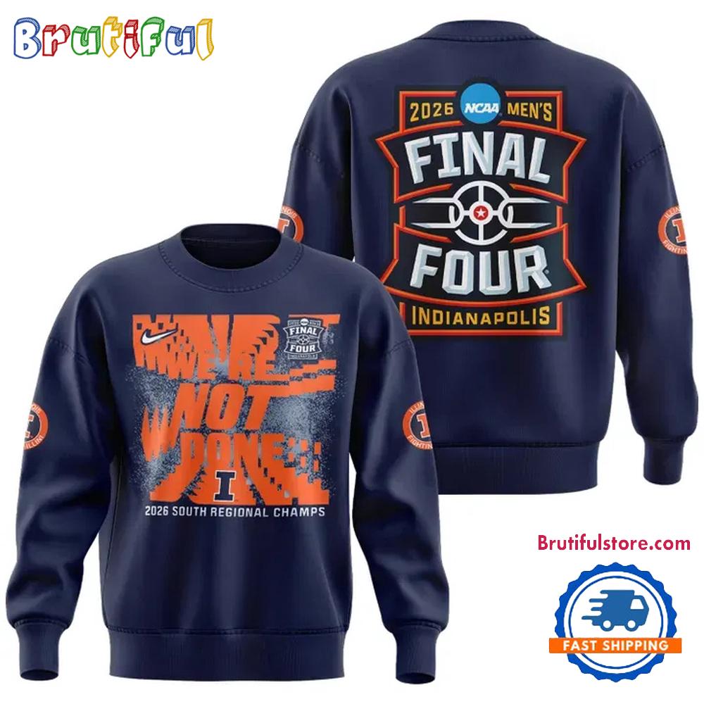 Illinois Fighting Illini 2026 NCAA Men’s Basketball Tournament March Madness Final Four Hoodie T-Shirt