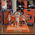 Illinois Fighting Illini Basketball Limited Edition 3D Collector’s Figurine Set