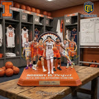 Illinois Fighting Illini Basketball Limited Edition 3D Collector’s Figurine Set