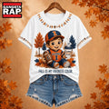 Illinois Fighting Illini NCAA Fall Is My Favorite Color Football Unisex 3D Shirt