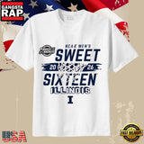 Illinois Fighting Illini Sweet Sixteen Bound 2026 March Madness Basketball Net T-Shirt