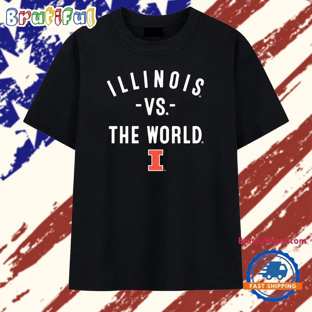 Illinois vs the World Fighting Illini NCAA T Shirt