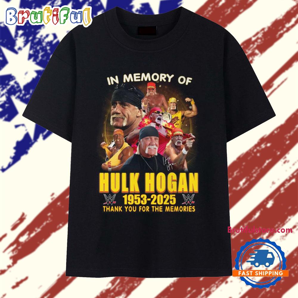 In Memory Of Hulk Hogan 1953-2025 WWE Signature T Shirt
