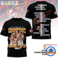 Indiana Fever 2025 Commissioner’s Cup Champions Black 3D Shirt