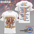 Indiana Fever 2025 Commissioner’s Cup Champions White 3D Shirt