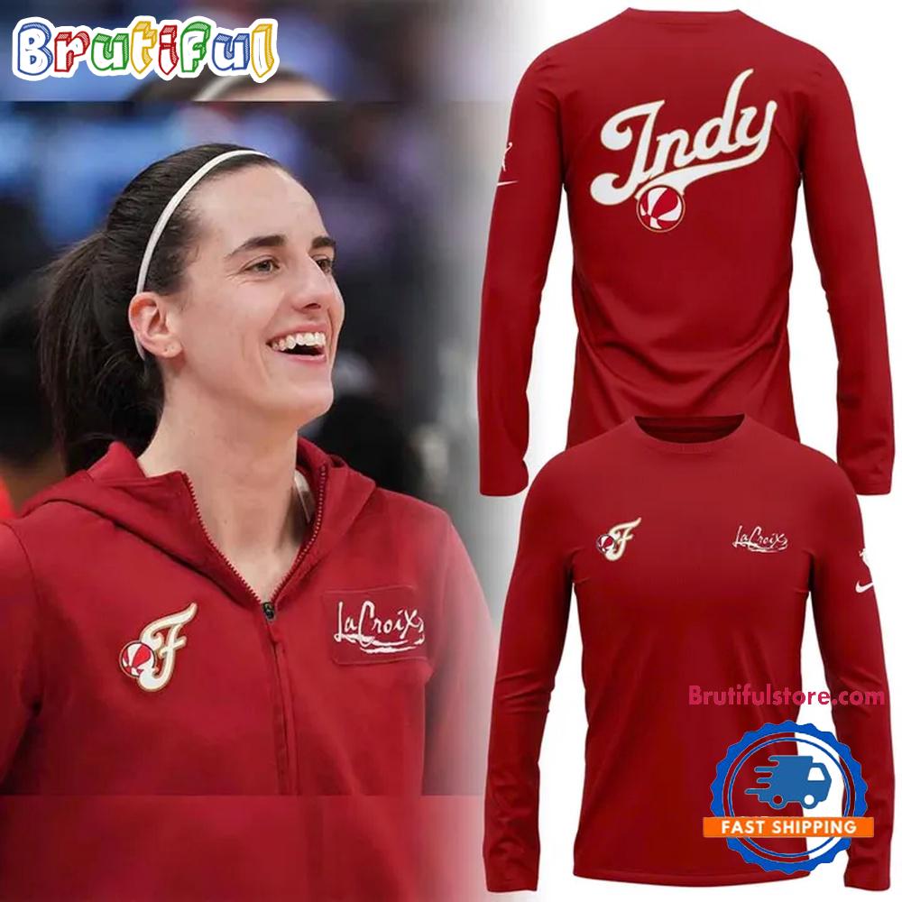 Indiana Fever 2026 Caitlin Clark New Design Red Long Sleeve Shirt