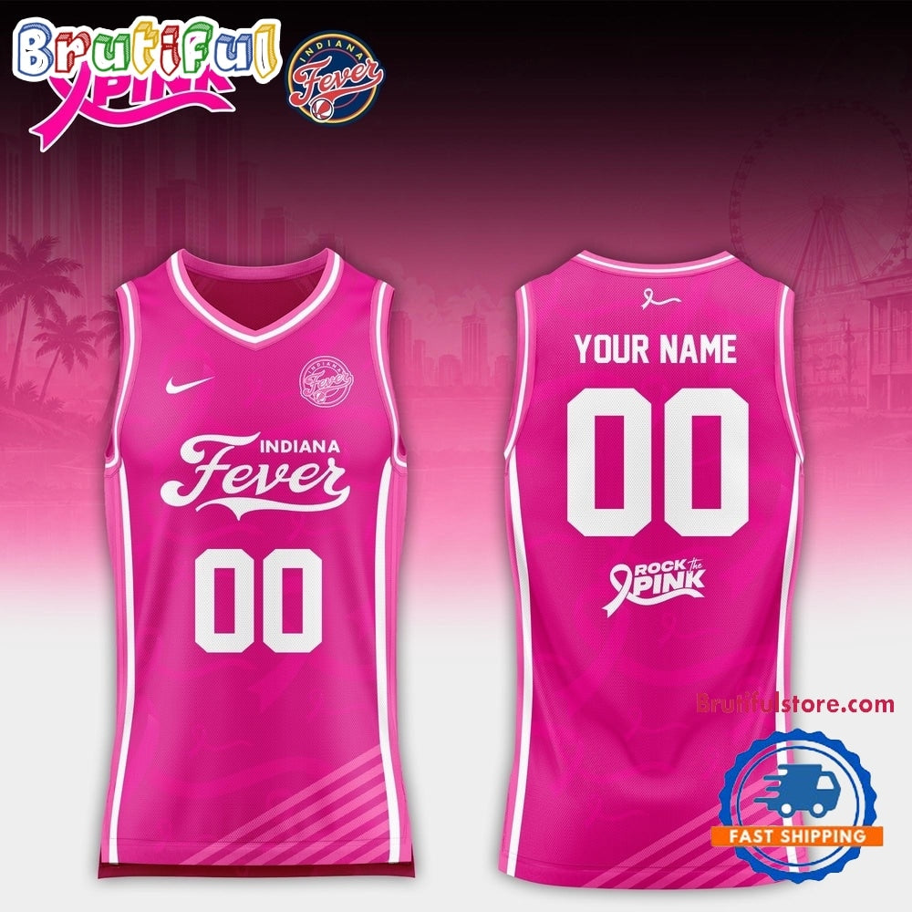 Indiana Fever 2026 WNBA x Rock the Pink Night Limited Edition Basketball Jersey