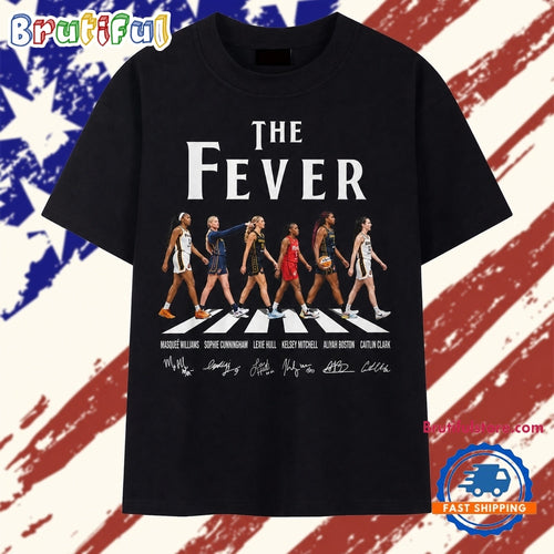 Indiana Fever Abbey Road Style Caitlin Clark Boston Mitchell T Shirt
