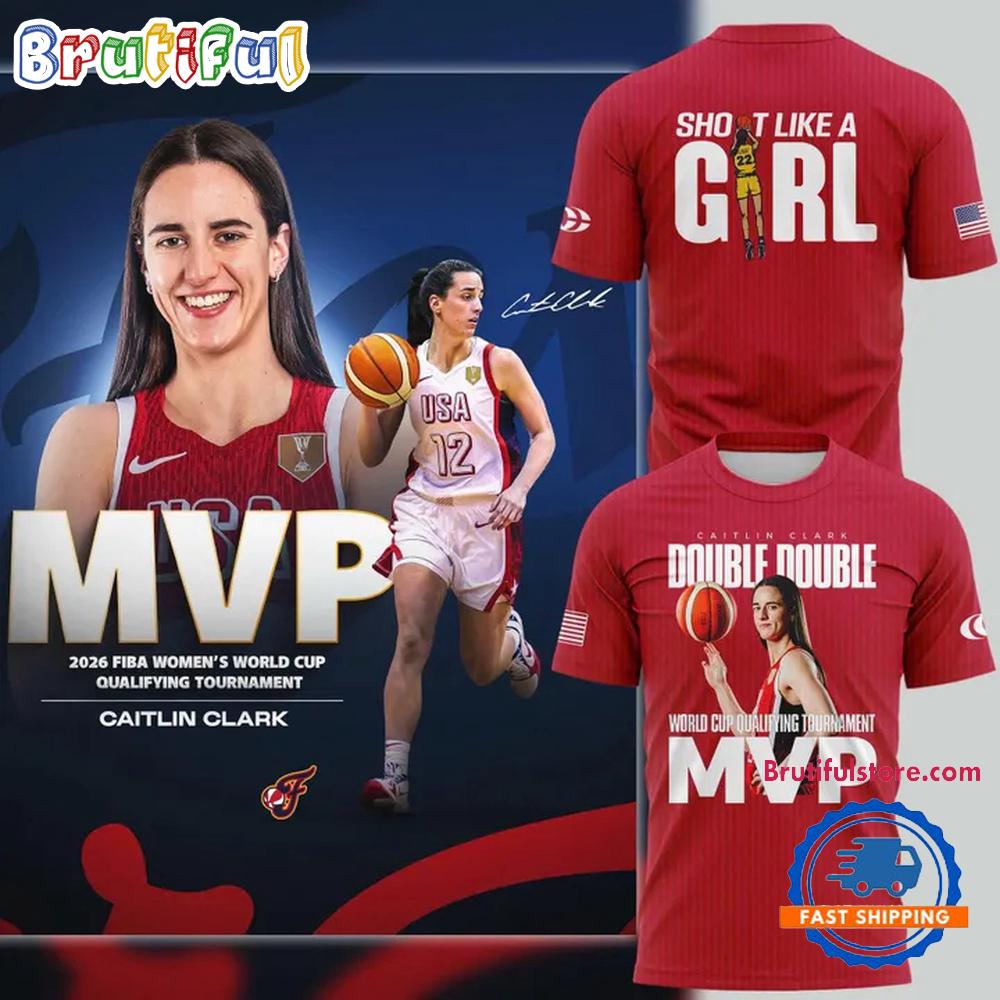 Indiana Fever Caitlin Clark MVP of the 2026 FIBA Women’s World Cup Qualifying Tournament Hoodie T-Shirt