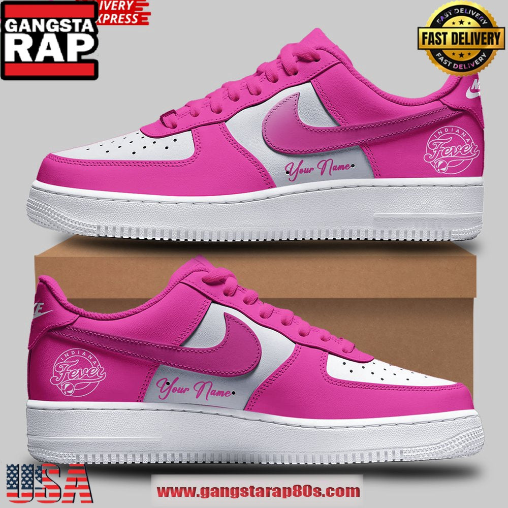 Indiana Fever Pink Sport Air Force 1 Sneakers Shoes