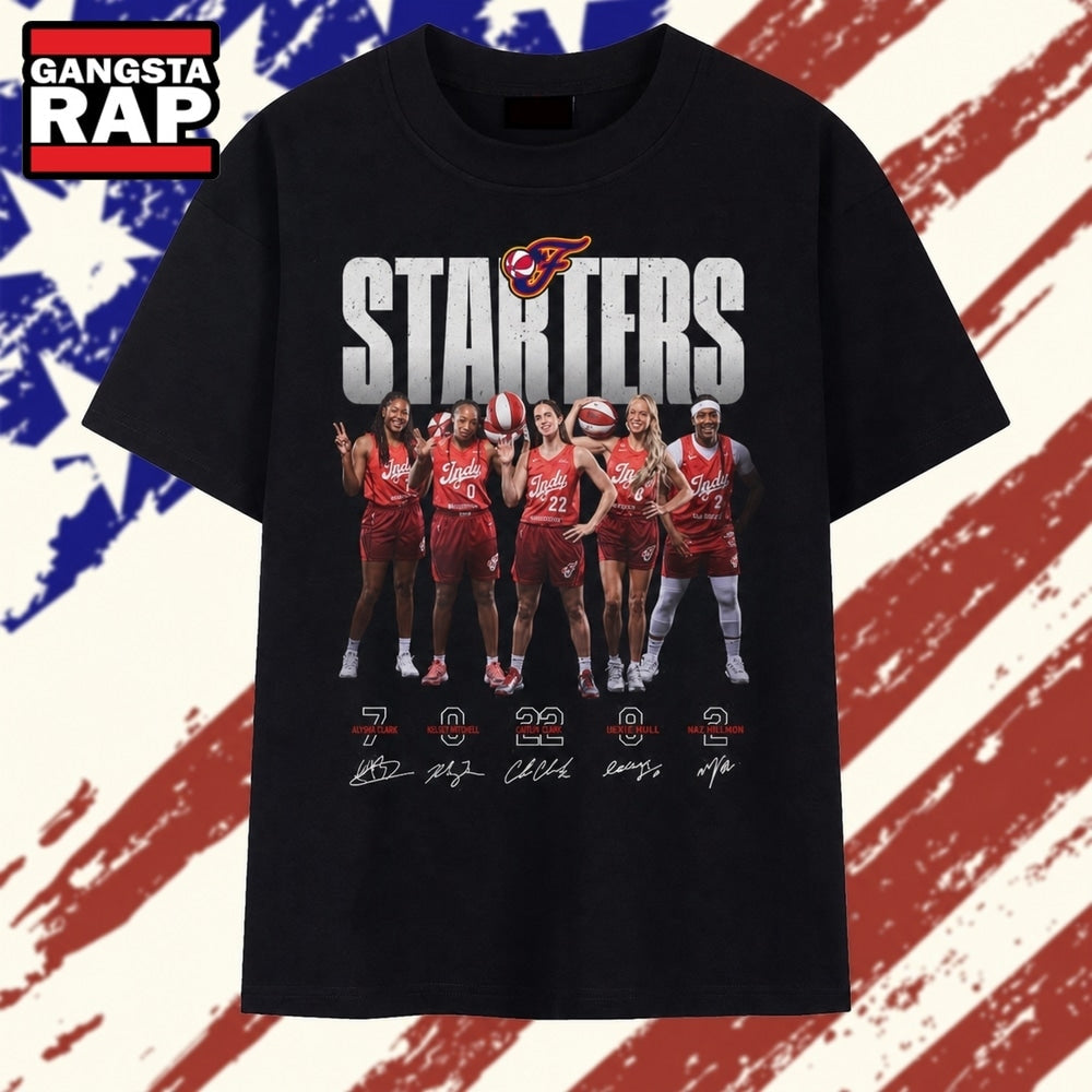 Indiana Fever Starters Caitlin Clark Kelsey Mitchell Signatures T Shirt , Vintage Trending Shirt