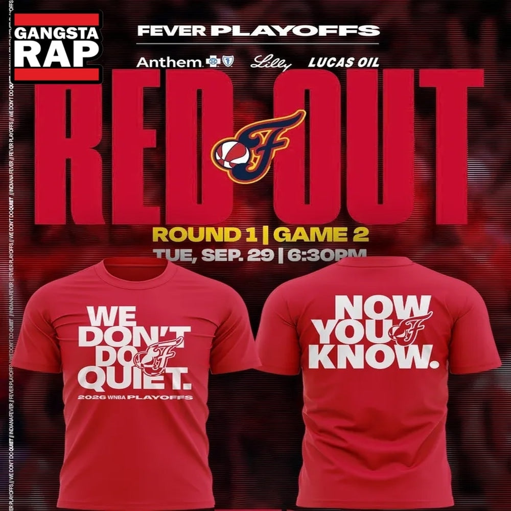 Indiana Fever WE DON’T DO QUIET 2026 T Shirt