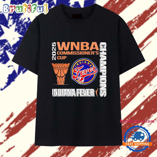 Indiana Fever WNBA Commissioner’s Cup Champions 2025 Logo T Shirt