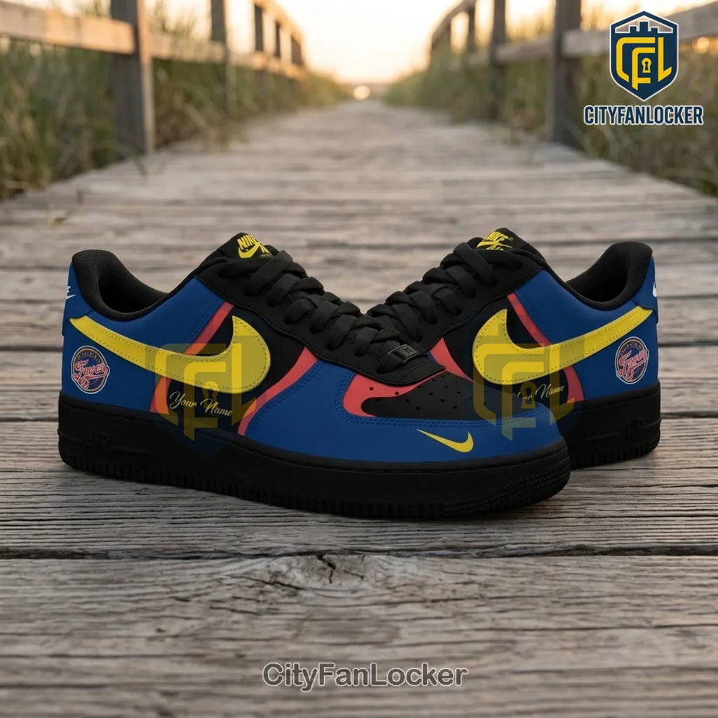 Indiana Fever WNBA Nike Air Force 1 Custom Sneakers