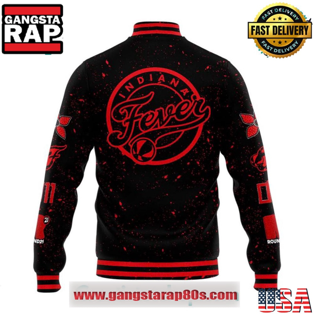 Indiana Fever x Stranger Things Rebel Swingman Limited Edition Baseball Jacket