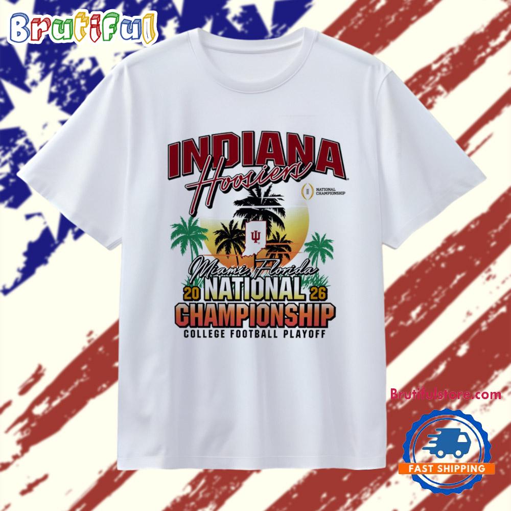 Indiana Hoosiers CFP National Championship 2026 sunset T Shirt