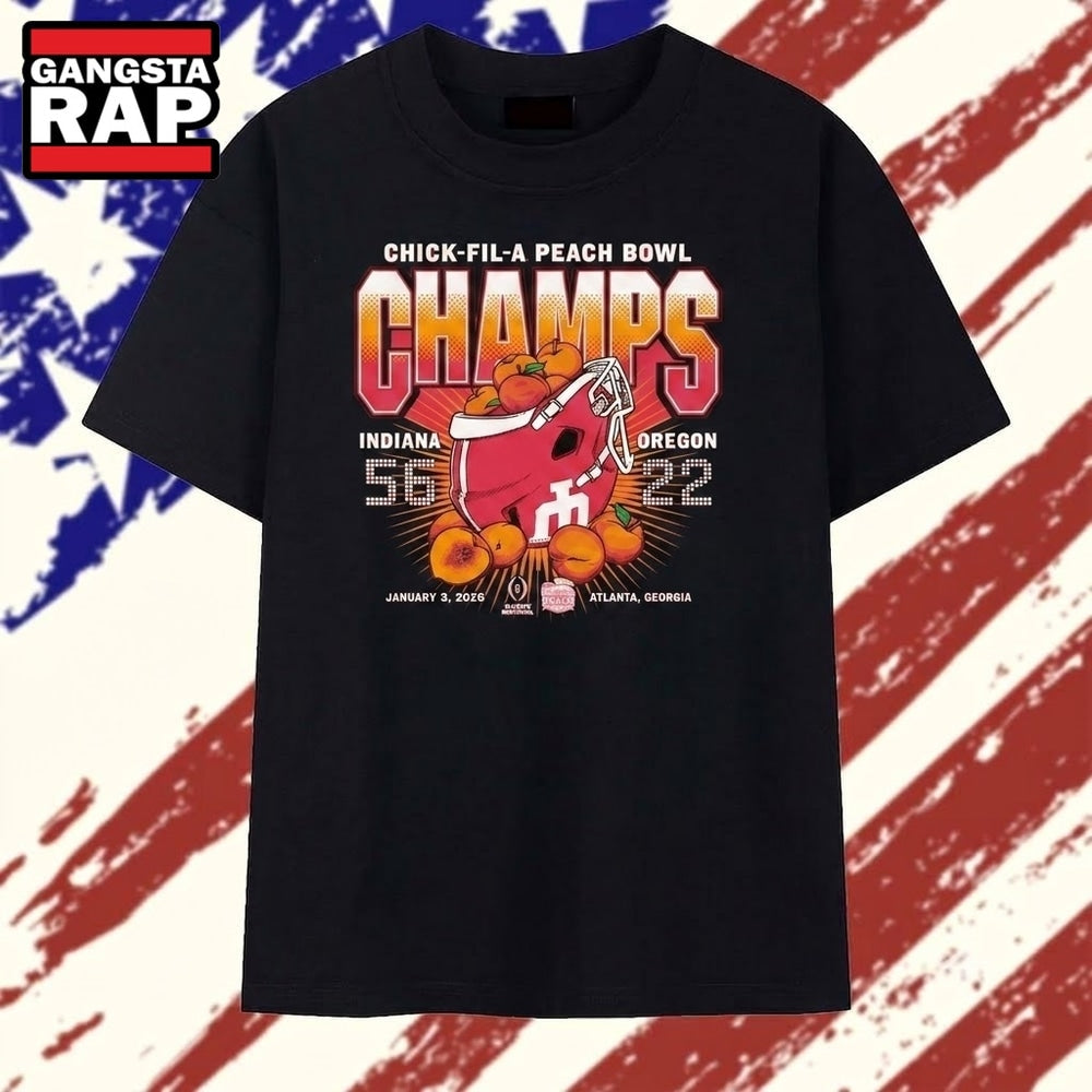Indiana Hoosiers Chick fil A Peach Bowl champs 2026 T Shirt.jfif