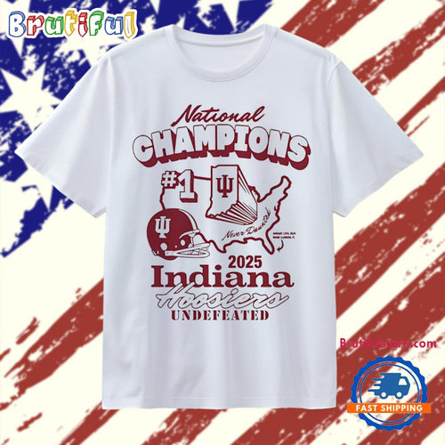 Indiana Hoosiers College Football Playoff 2025 National Champions Retro T Shirt