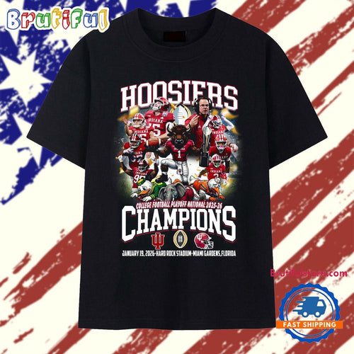 Indiana Hoosiers College Football Playoff National Champions 2025-26 Vintage T Shirt