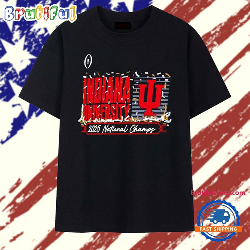 Indiana Hoosiers football CFP 2025 National Champions Confetti T Shirt