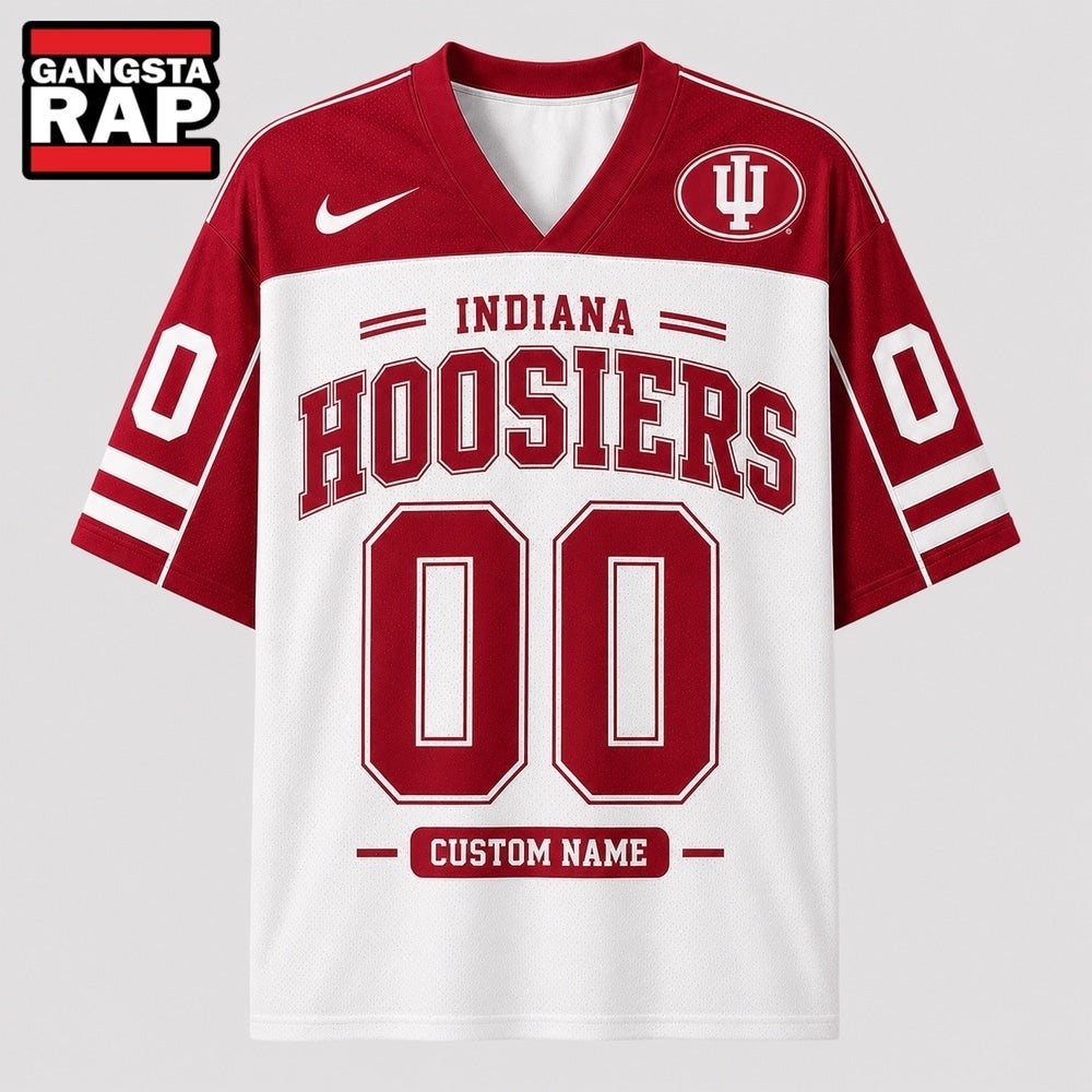 Indiana Hoosiers NCAA College Team Pride Personalized Football jersey