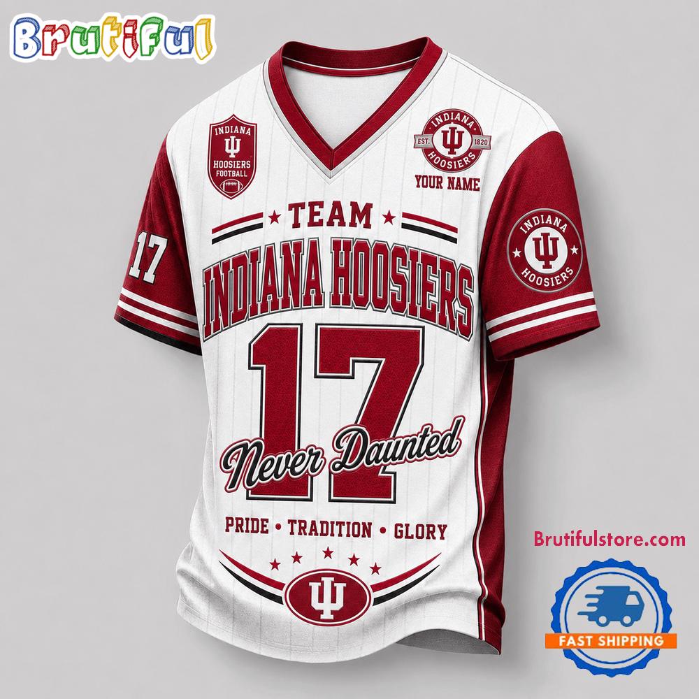 Indiana Hoosiers NCAA Team Legacy Personalized Football Jersey