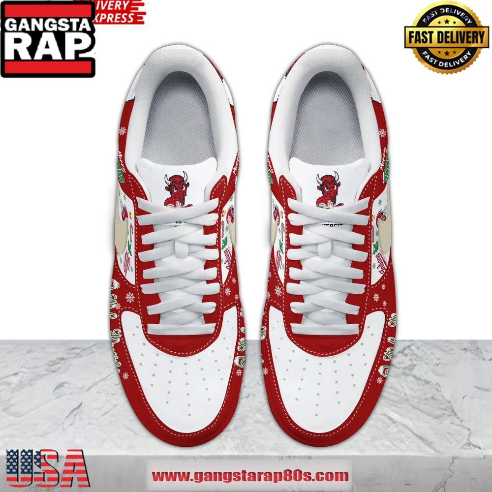 Indiana Hoosiers O Holy Hoosiers Christmas Edition Air Force 1 Running Sneakers Shoes