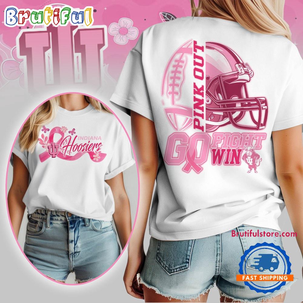 Indiana Hoosiers Tackle Breast Cancer New Design Unisex T Shirt