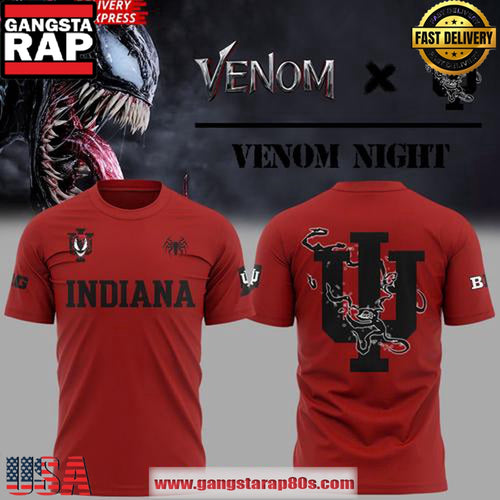 Indiana Hoosiers x Venom Night 2025 Special Unisex T-Shirt