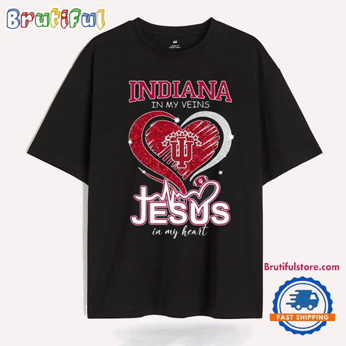 Indiana in My Veins Jesus Loves Me Limited Edition T Shirt