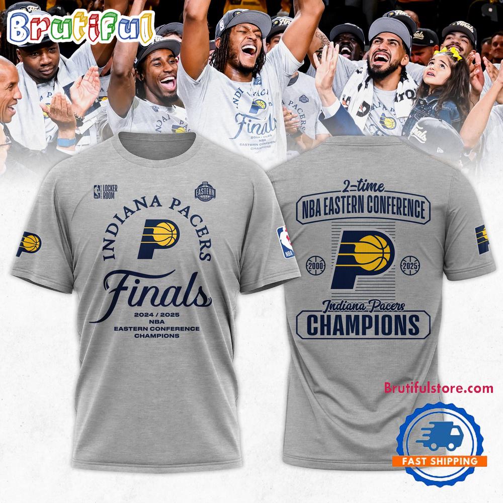 Indiana Pacers 2025 Eastern Conference Champions Locker Room Shirt